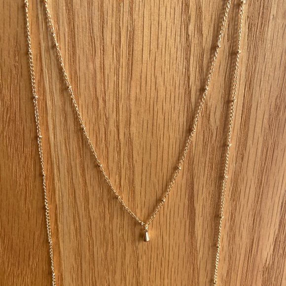 Double layer knot necklace - Picture 2 of 3